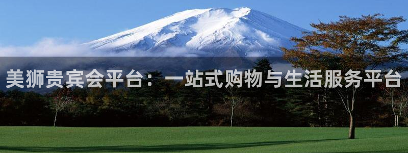 星耀国际网站平台：美狮贵宾会平台：一站式购物与生活服务平台