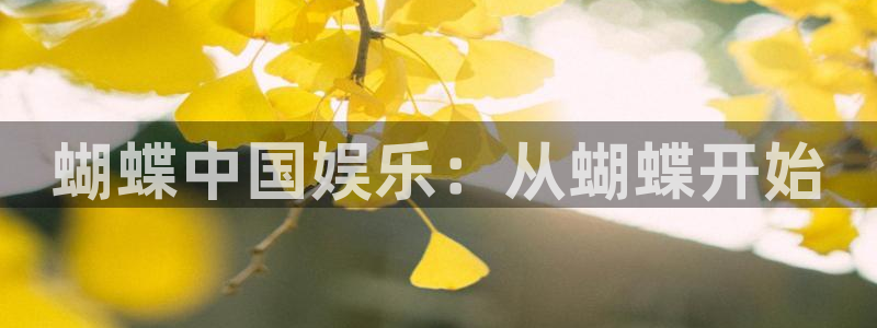 星耀国际app官网下载苹果：蝴蝶中国娱乐：从蝴蝶开始