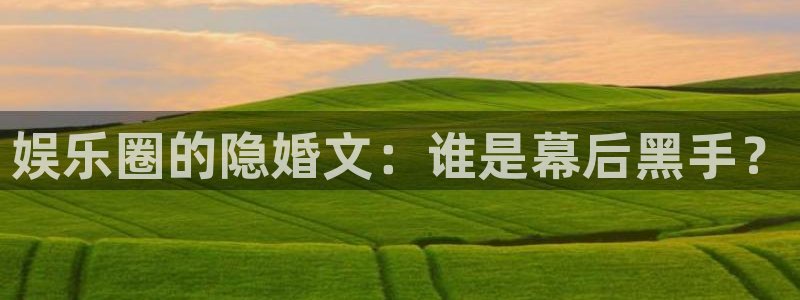 星耀国际vip麻将胡了：娱乐圈的隐婚文：谁是幕后黑手？